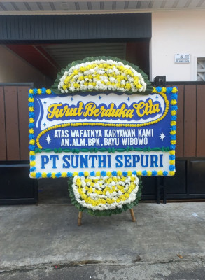 Papan Bunga Duka di Bangkirayen